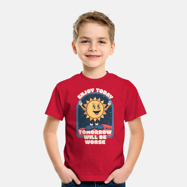 Enjoy Today-youth basic tee-RoboMega