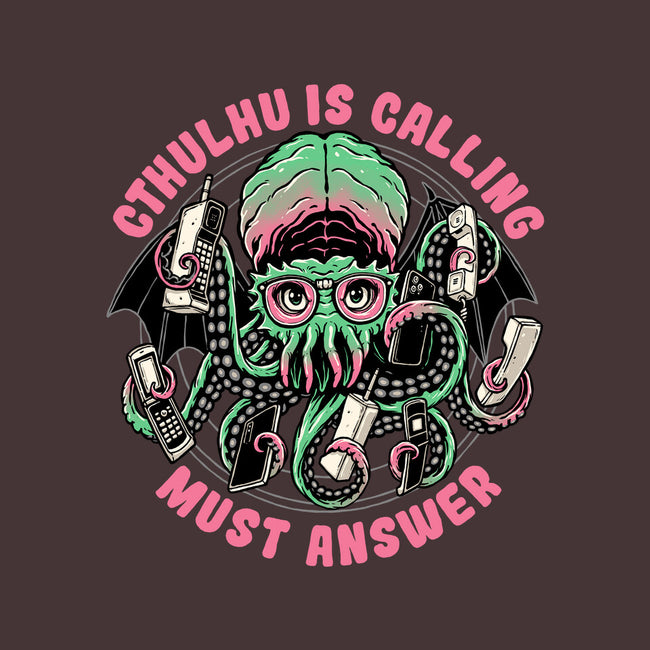 Cthulhu Is Calling-unisex kitchen apron-momma_gorilla