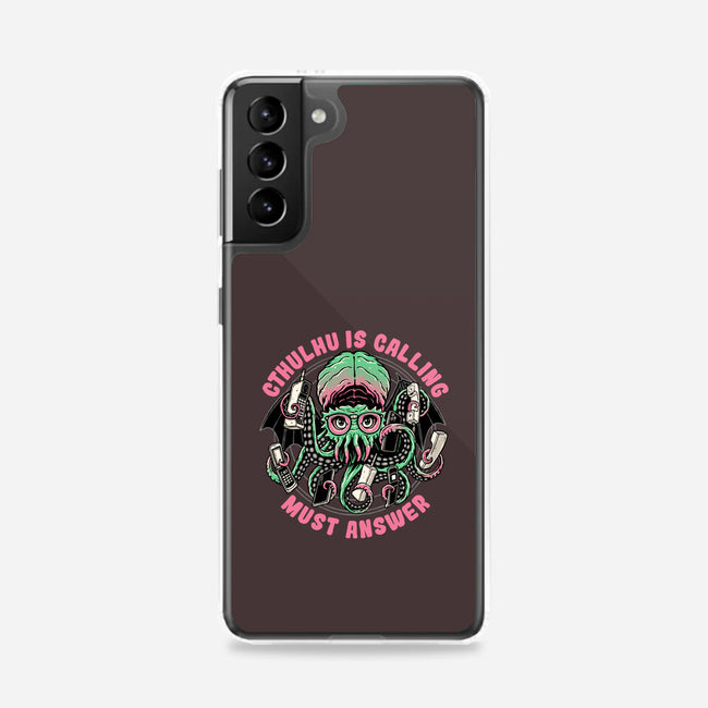 Cthulhu Is Calling-samsung snap phone case-momma_gorilla