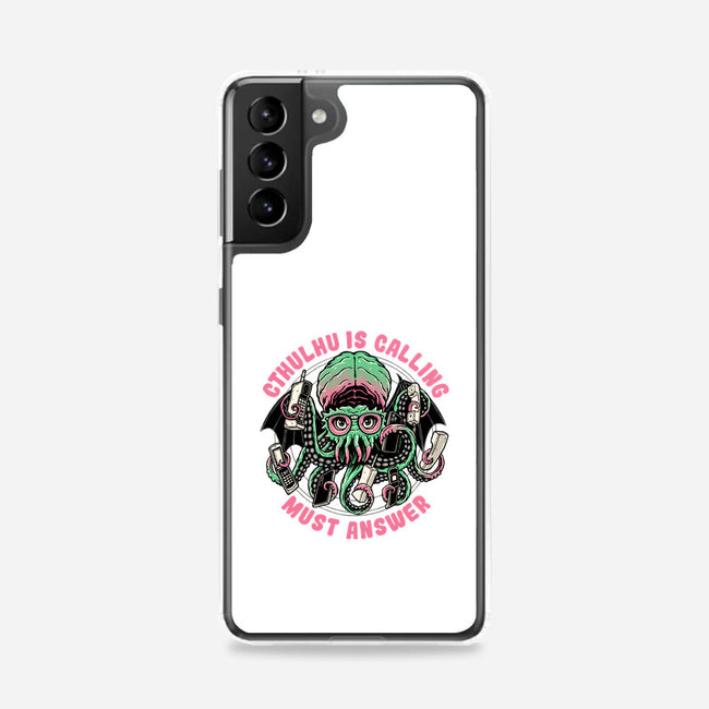 Cthulhu Is Calling-samsung snap phone case-momma_gorilla