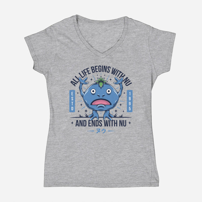 Ends With Nu-womens v-neck tee-Alundrart