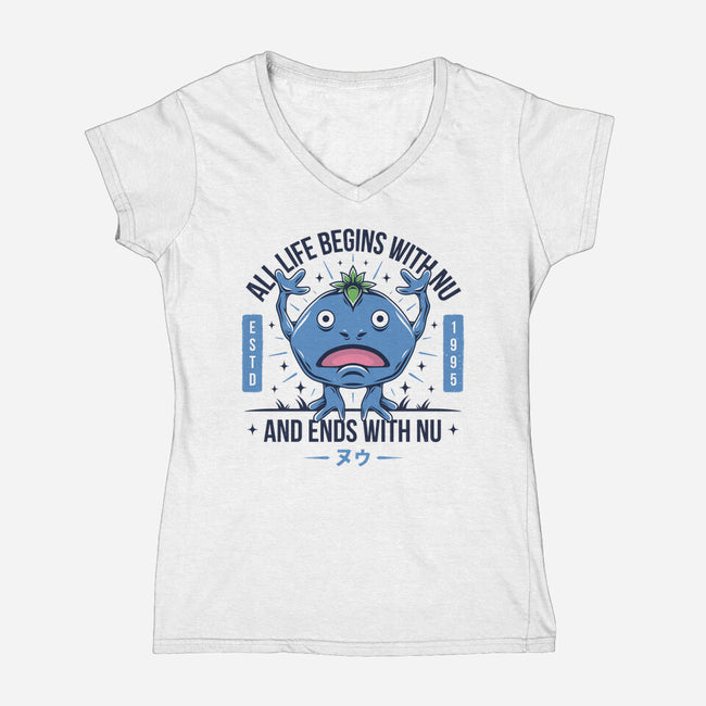 Ends With Nu-womens v-neck tee-Alundrart