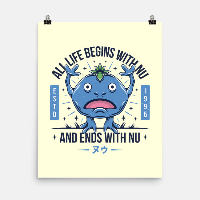 Ends With Nu-none matte poster-Alundrart