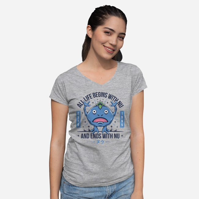 Ends With Nu-womens v-neck tee-Alundrart