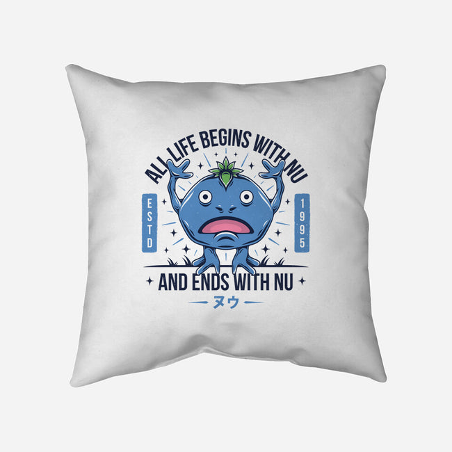 Ends With Nu-none removable cover w insert throw pillow-Alundrart