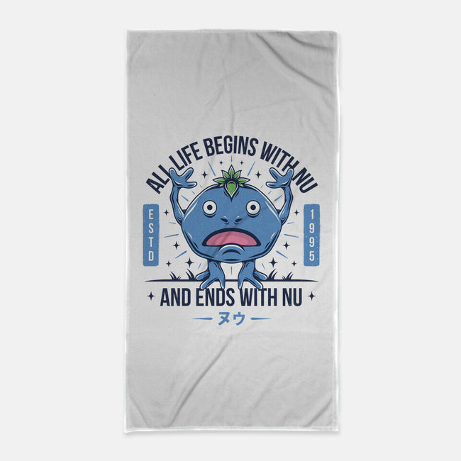 Ends With Nu-none beach towel-Alundrart