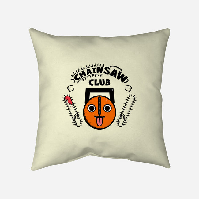 Chainsaw Club-none removable cover throw pillow-krisren28