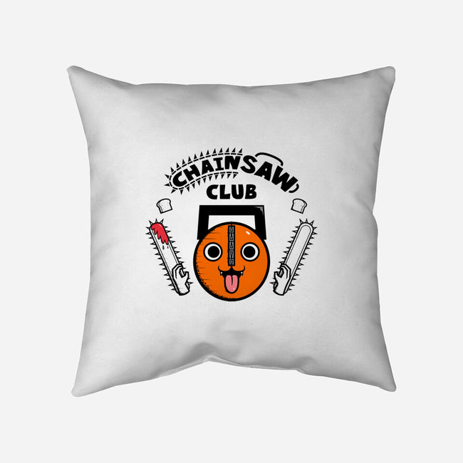 Chainsaw Club-none removable cover throw pillow-krisren28