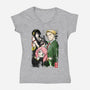 Forger Family-womens v-neck tee-DrMonekers