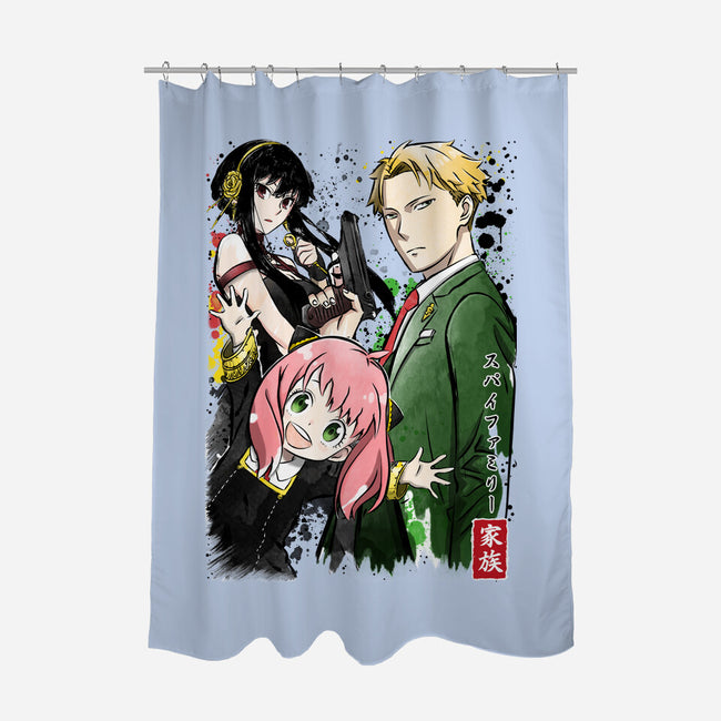 Forger Family-none polyester shower curtain-DrMonekers
