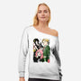 Forger Family-womens off shoulder sweatshirt-DrMonekers