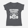Nothing Matters-womens v-neck tee-Boggs Nicolas