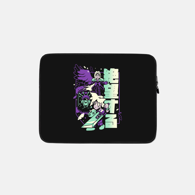 Fight To The End-none zippered laptop sleeve-Sketchdemao