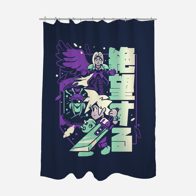 Fight To The End-none polyester shower curtain-Sketchdemao