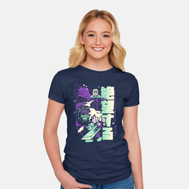 Fight To The End-womens fitted tee-Sketchdemao