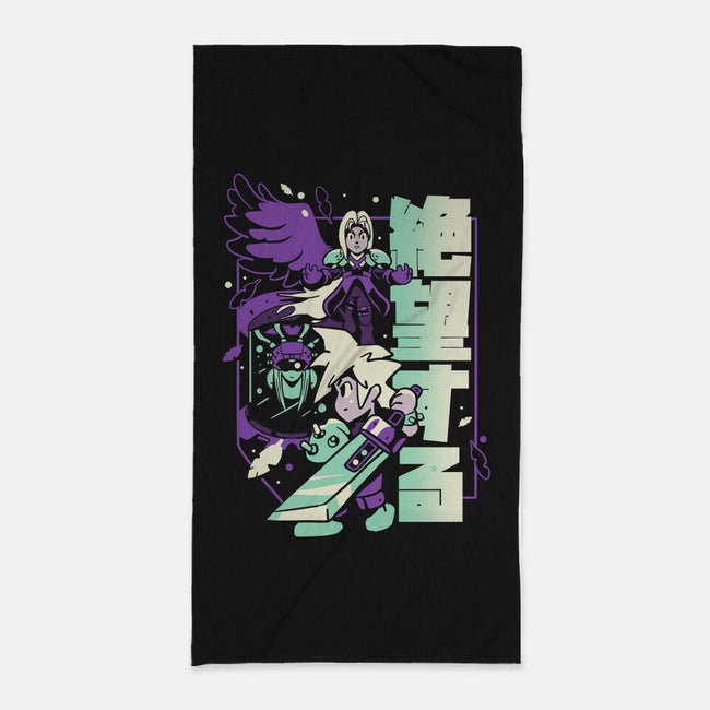 Fight To The End-none beach towel-Sketchdemao