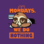 On Mondays We Do Nothing-womens fitted tee-Boggs Nicolas