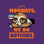 On Mondays We Do Nothing-womens racerback tank-Boggs Nicolas