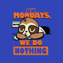 On Mondays We Do Nothing-womens racerback tank-Boggs Nicolas