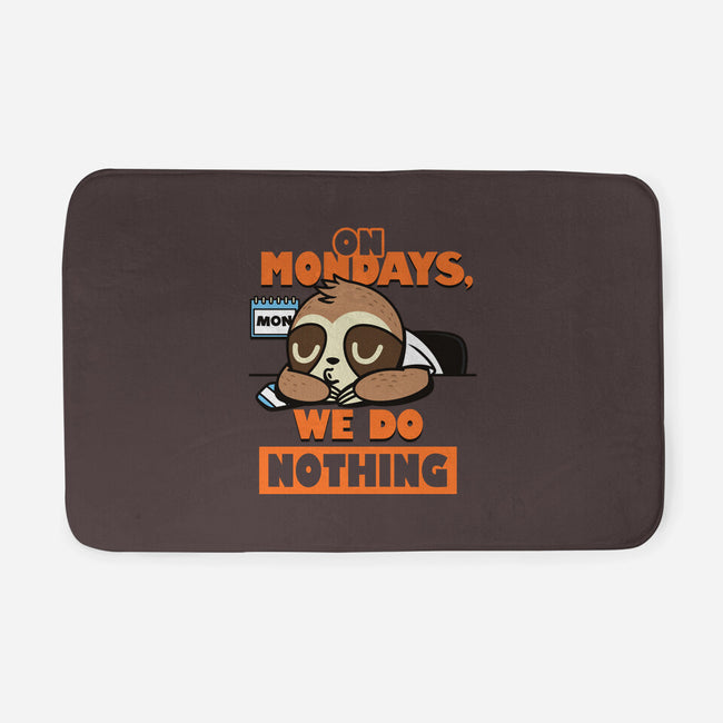 On Mondays We Do Nothing-none memory foam bath mat-Boggs Nicolas