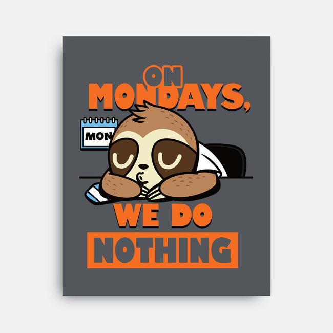 On Mondays We Do Nothing-none stretched canvas-Boggs Nicolas