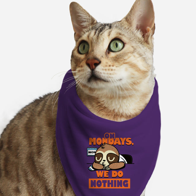 On Mondays We Do Nothing-cat bandana pet collar-Boggs Nicolas