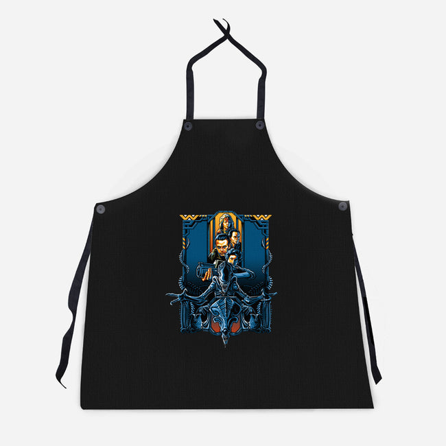 Enter The Aliens-unisex kitchen apron-daobiwan