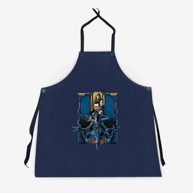 Enter The Aliens-unisex kitchen apron-daobiwan