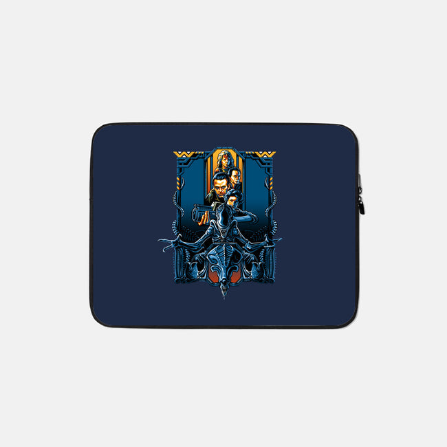 Enter The Aliens-none zippered laptop sleeve-daobiwan
