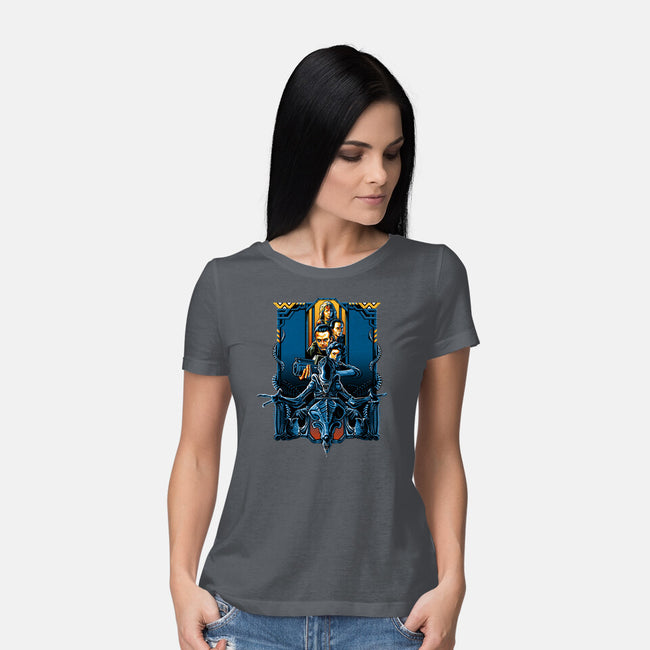 Enter The Aliens-womens basic tee-daobiwan