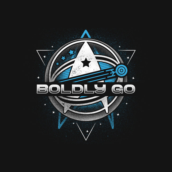 Boldly Into Space-none stretched canvas-Logozaste