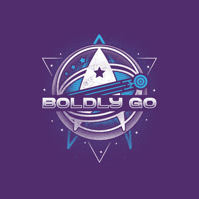 Boldly Into Space-womens fitted tee-Logozaste