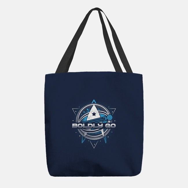 Boldly Into Space-none basic tote bag-Logozaste