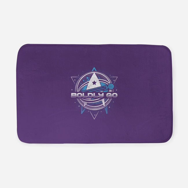 Boldly Into Space-none memory foam bath mat-Logozaste