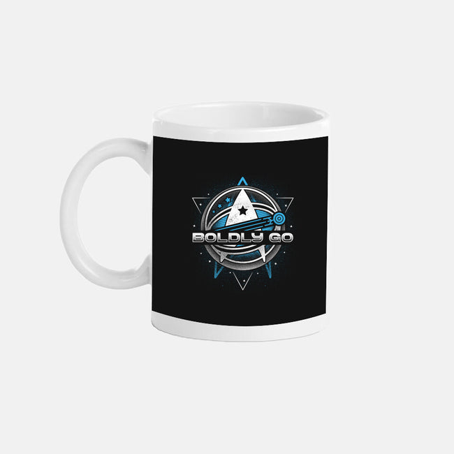 Boldly Into Space-none mug drinkware-Logozaste