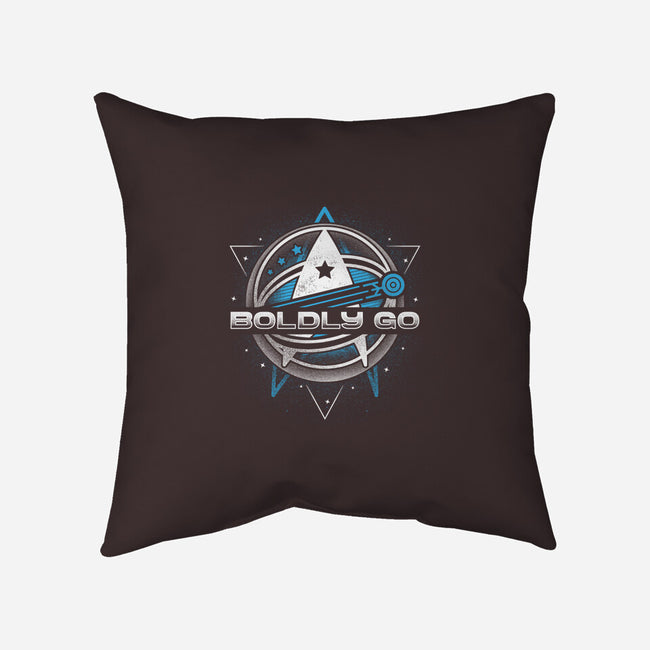 Boldly Into Space-none removable cover throw pillow-Logozaste
