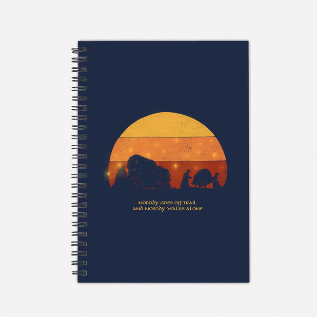 Nobody Walks Alone-none dot grid notebook-zawitees