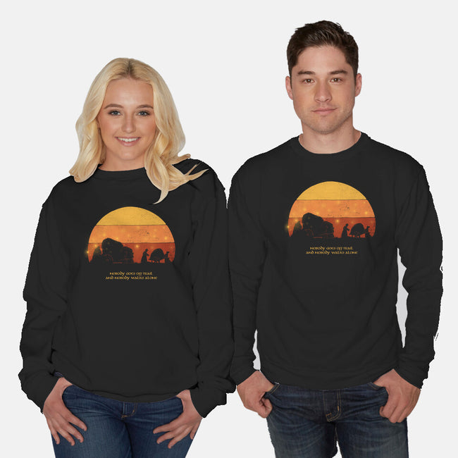 Nobody Walks Alone-unisex crew neck sweatshirt-zawitees