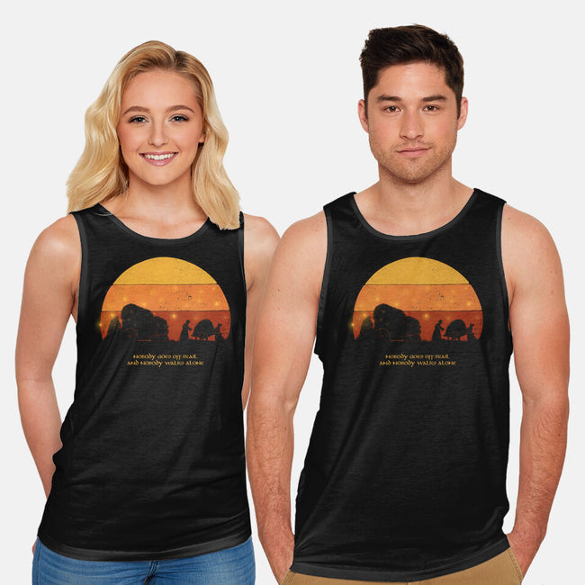 Nobody Walks Alone-unisex basic tank-zawitees