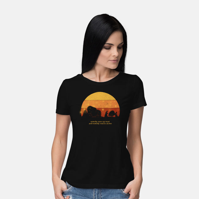Nobody Walks Alone-womens basic tee-zawitees