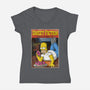 Sweet Fiction-womens v-neck tee-NMdesign
