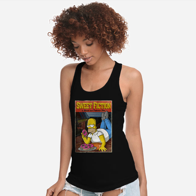 Sweet Fiction-womens racerback tank-NMdesign