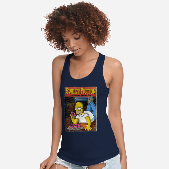 Sweet Fiction-womens racerback tank-NMdesign