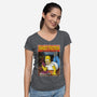 Sweet Fiction-womens v-neck tee-NMdesign