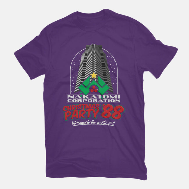 Nakatomi Christmas Party '88-mens basic tee-RoboMega