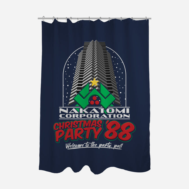 Nakatomi Christmas Party '88-none polyester shower curtain-RoboMega