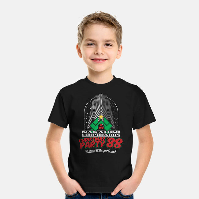 Nakatomi Christmas Party '88-youth basic tee-RoboMega