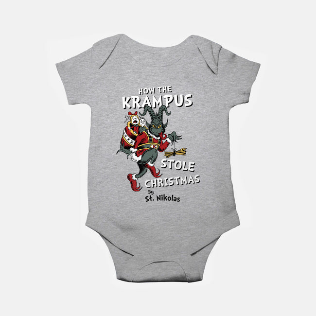 How The Krampus Stole Christmas-baby basic onesie-Nemons