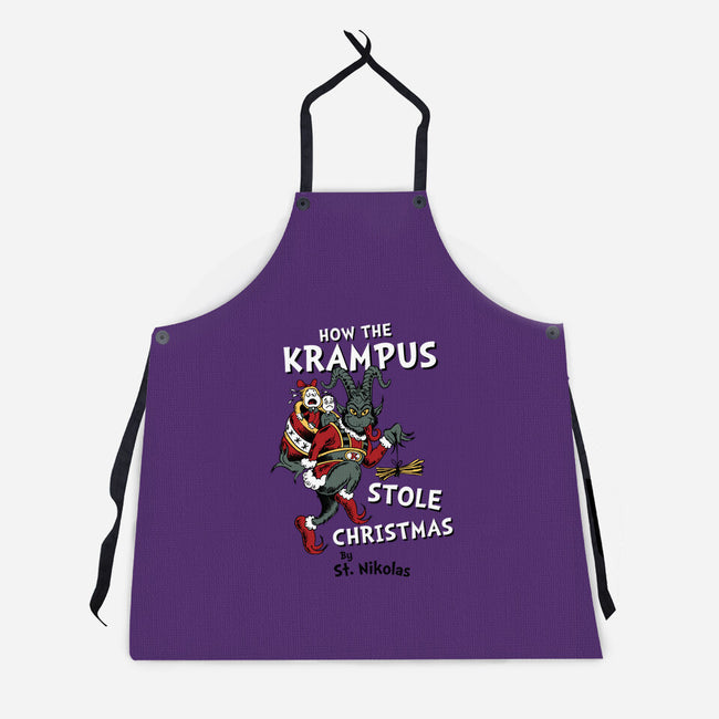 How The Krampus Stole Christmas-unisex kitchen apron-Nemons