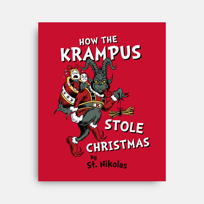 How The Krampus Stole Christmas-none stretched canvas-Nemons